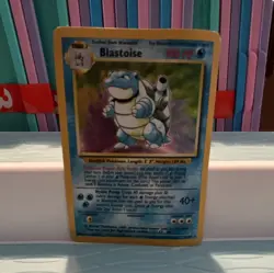 Blastoise 002/102 Base Set Shadowless Holo Rare Pokemon TCG (EN) 1999 HP 100 - Image 1