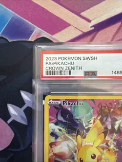 2025 Pokemon Pikachu (Secret) 160/159 SWSH: Crown Zenith Holo PSA 9 - Image 5