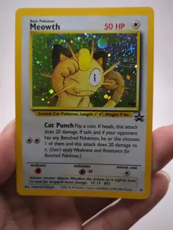 Meowth 10/53 Wotc Black Star Promo Holo Pokemon 1999 - Image 1
