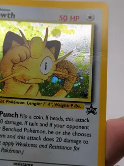 Meowth 10/53 Wotc Black Star Promo Holo Pokemon 1999 - Image 2