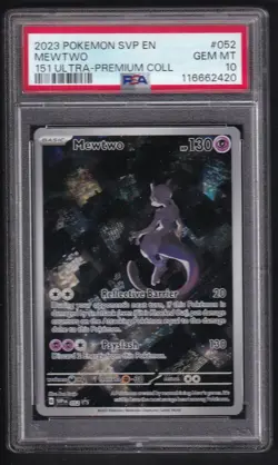 Pokemon - Ultra Premium Collection Black Star Promo 2023 - Mewtwo 052 - PSA 10 - Image 1