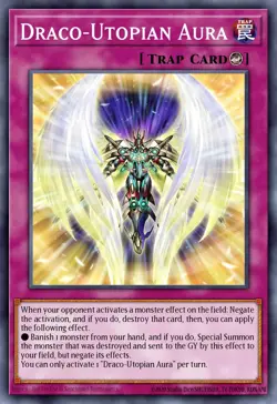 Draco-Utopian Aura MP24-EN162 1st ED Yu-Gi-Oh! ULTRA RARE - Image 1
