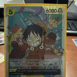 Namco Monkey.D.Luffy OP07-109 Premium Booster Vol.2 SR Foil Reprint English - Image 2