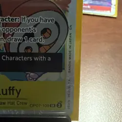 Namco Monkey.D.Luffy OP07-109 Premium Booster Vol.2 SR Foil Reprint English - Image 3