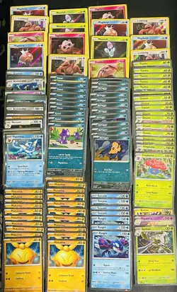 Large Pokemon Card Collection 250+ Cards Pikachu 51/162 Stamp Prismatic & More - Image 2