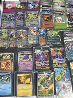 Large Pokemon Card Collection 250+ Cards Pikachu 51/162 Stamp Prismatic & More - Image 3