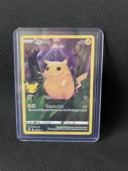 Pokemon Pikachu Card 2021 Celebrations Series 005/025 Full Art Holo - Image 1
