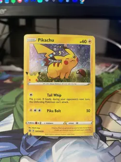 Pikachu (General Mills Promo) Holo Pokemon Sword & Shield Black Star #SWSH039 - Image 1