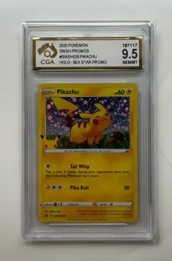 Pokemon TCG Pikachu Sword & Shield Swsh039 Holo Promo - Image 1