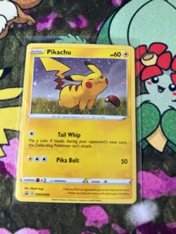 Pikachu SWSH039 Holo *COSMO SWIRL* Sword & Shield Promo Pokemon NM/M - Image 1