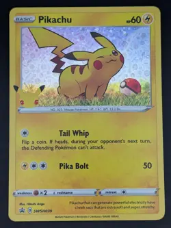 Pikachu SWSH039 Holo Near Mint Sword & Shield Promo Promo Pokemon - Image 1