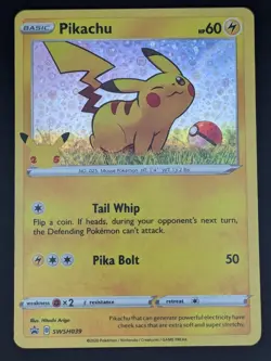 Pikachu SWSH039 Holo Near Mint Sword & Shield Promo Promo Pokemon - Image 1