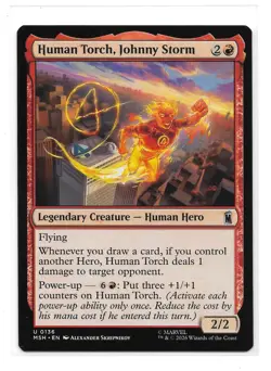 Human Torch, Johnny Storm EN [MSH - 136] - NM TCG MTG - Image 1