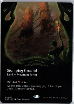 Stomping Ground (Borderless) 283 Edge of Eternities MTG Foil LP - Image 1