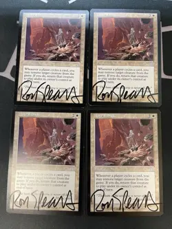 Astral Slide x4 Signed By Ron Spears Onslaught Playset Auto MTG - Image 1