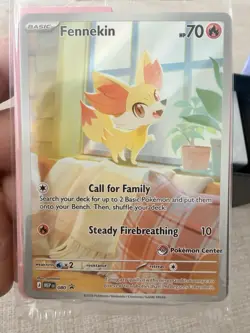 Fennekin 080 Pokemon Center Stamp Black Star Promo Chaos Rising Sealed - Image 1