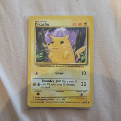 Pokemon TCG Pikachu 58/102 Base Set Regular Common Unlimited English 1999 40HP - Image 1