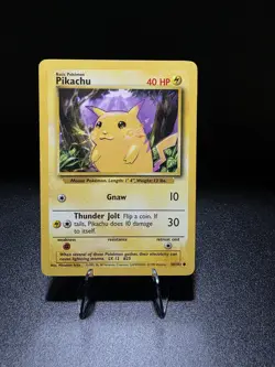 Pokemon TCG Pikachu Base Set 58/102 Regular Unlimited Common - Image 1