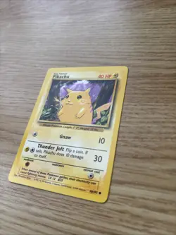 Pokemon TCG Base Set Pikachu Card 58/102 Unlimited Common 1999 WOTC - Image 3