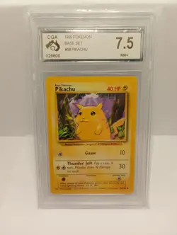 Pokemon TCG Pikachu Base Set 58/102 Regular Unlimited Common - Image 1