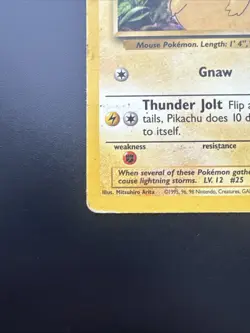 Pokemon Base Set Unlimited Pikachu 58/102 Common DMG - Image 4