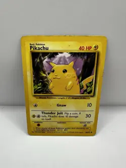 Pokemon TCG Pikachu Base Set 58/102 Regular Unlimited Common - Image 1