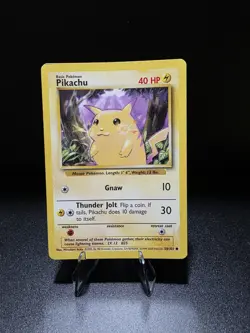 Pokemon TCG Pikachu Base Set 58/102 Regular Unlimited Common - Image 1