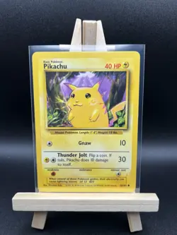 Pokemon TCG Pikachu Base Set 58/102 Regular Unlimited Common LP Condition - Image 1