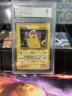 Pokemon TCG Pikachu Base Set 58/102 Regular Unlimited Common - Image 1
