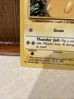 Pokemon TCG Pikachu Base Set 58/102 Regular Unlimited Common - Image 5
