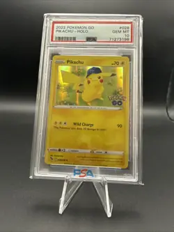 2022 Pokemon Go Pikachu Holo #028/078 Gem MT PSA 10 - Image 1