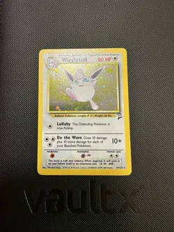Pokemon TCG Wigglytuff Holo Rare Card 19/130 Base Set 2 - Image 1