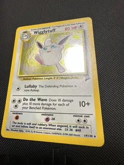 Pokemon TCG Wigglytuff Holo Rare Card 19/130 Base Set 2 - Image 4