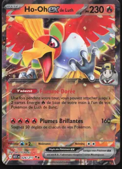 Carte Pokemon Ho-Oh-ex de Luth 026/217 Heros Transcendants Francais - Image 1