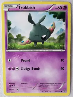 Trubbish 64/135 PL - Plasma Storm Pokemon Card - Kouki Saitou Art - Image 1