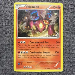 Volcanion XY164 Cosmo Holo Promo Black Star XY 2016 Pokemon Card - Image 1