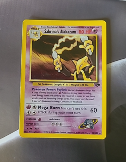 Pokemon Alakazam Sabrina's 16/132 Holographic Rare Gym Challenge TCG Card - Image 2