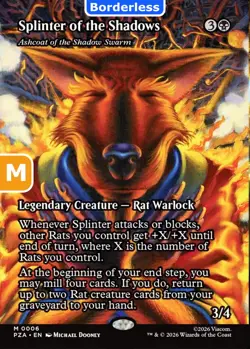 MTG Splinter of the Shadows Teenage Mutant Ninja Turtles Mythic NM - Image 1