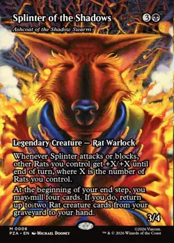 MTG Splinter of the Shadows Teenage Mutant Ninja Turtles Mythic NM - Image 2