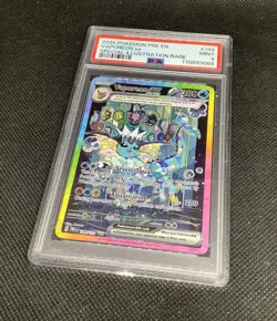 PSA 9 Vaporeon EX 149 / 131 Prismatic Evolutions Pokemon Card SIR MINT - Image 1