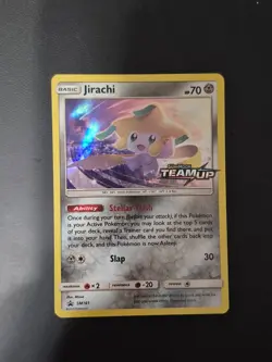 JIRACHI SM167 SM HOLO PROMO NEAR MINT CLEAN CONDITION CARD - Image 1