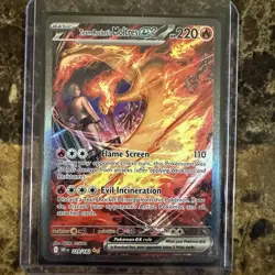 Team Rocket's Moltres ex 229/182 Sv10 Destined Rivals SIR Holo English Ungraded - Image 1