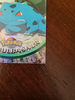 NM! RAINBOW HOLO FOIL Bulbasaur #01 Topps Black Label Pokemon TCG TV AnimationEd - Image 4