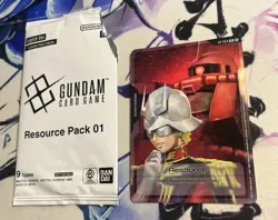 Gundam Card Game - Resource - Char Aznable - RP-004 - English Foil - Image 1