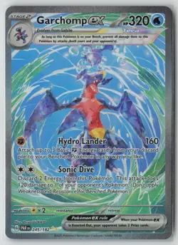 Garchomp ex 245/182 Special Illustration Rare Paradox Rift Pokemon Holo NM - Image 1