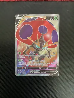 Pokemon - Orbeetle V (Full Art) Holo - SWSH04: Vivid Voltage 166/185 (NM) - Image 1