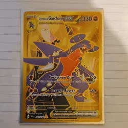 Pokemon TCG Cynthia's Garchomp ex Hyper Rare Holo Full Art Sv10 241/182 - Image 3