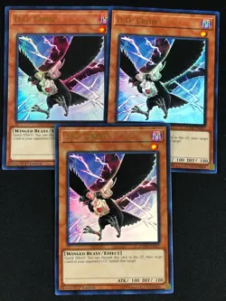 YUGIOH D.D. CROW DUDE-EN027 1ST ULTRA X3 NM - Image 1