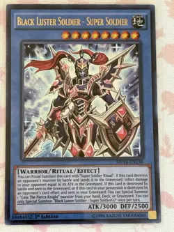 Yu-Gi-Oh! Black Luster Soldier - Super Soldier MP16-EN136 1st Ed Ultra 3000/2500 - Image 1