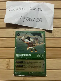 Ravensburger Disney Lorcana Scrooge McDuck S.H.U.S.H. Agent 36/P3 Promo Foil ENG - Image 1